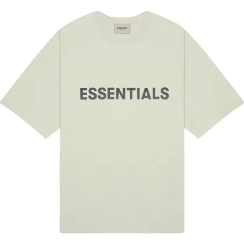 Limited Edition Essentials T-Shirt Alfalfa Sage , Herren, Größe: 2XS - Fear Of God - Modalova