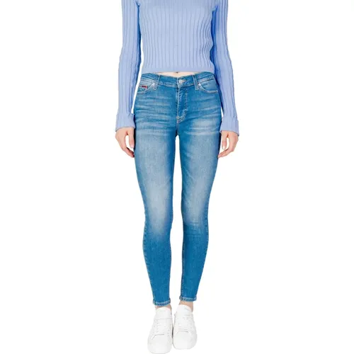 Essential Skinny Jeans Hellblaue Waschung , Damen, Größe: W32 L30 - Tommy Jeans - Modalova