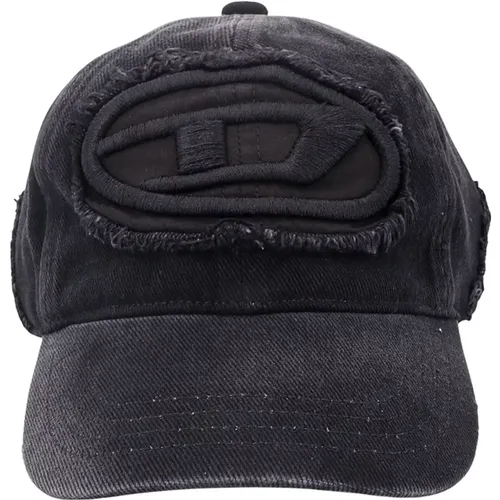 Caps with Frontal Oval-D Logo , male, Sizes: M - Diesel - Modalova