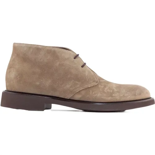 Suede Lace-Up Ankle Boots , male, Sizes: 7 1/2 UK, 8 1/2 UK - Doucal's - Modalova