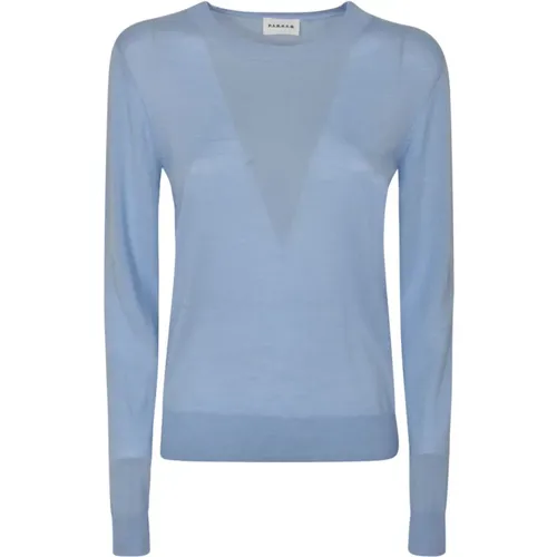 Women's Clothing Sweatshirts Azzurro Polvere Ss24 , female, Sizes: S, XS - P.a.r.o.s.h. - Modalova