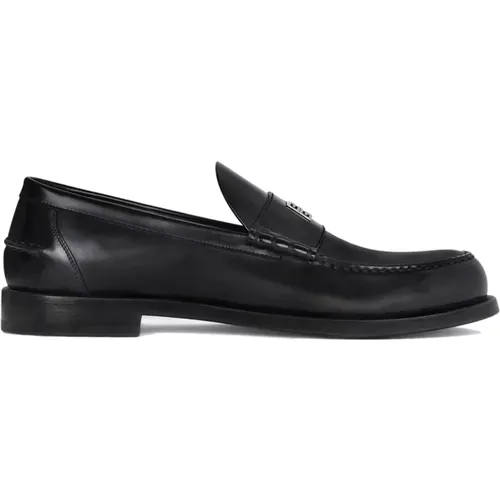 Leather Loafers with 4G Metal Piece , male, Sizes: 9 UK, 10 UK, 6 UK, 7 UK, 5 UK, 8 UK - Givenchy - Modalova
