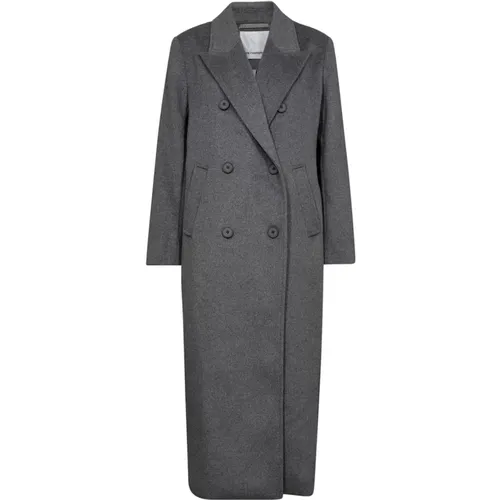 Classic Light Grey Coat Jacket , female, Sizes: XS, M, L, XL, S - Co'Couture - Modalova