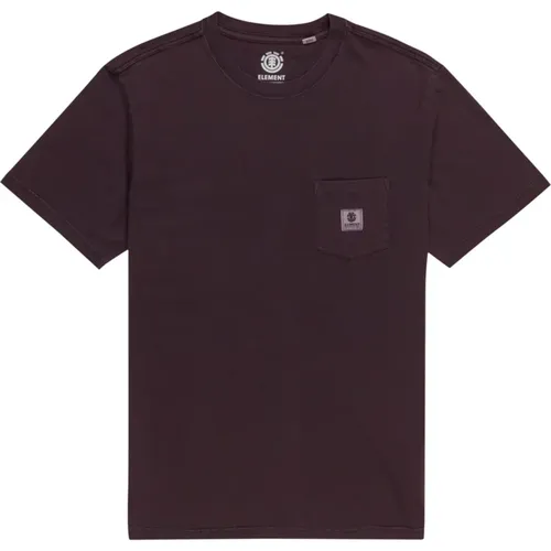 Basic Taschen T-shirt , Herren, Größe: S - Element - Modalova