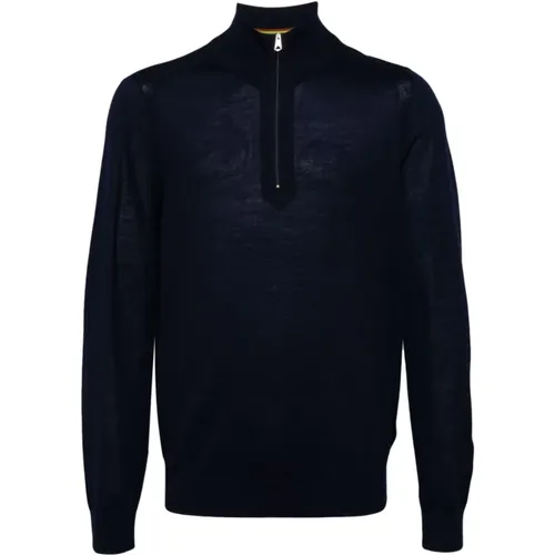 Blauer Merinowoll-High-Neck-Pullover - Paul Smith - Modalova