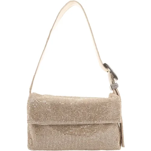 Kristall Metall Mesh Schultertasche - Benedetta Bruzziches - Modalova