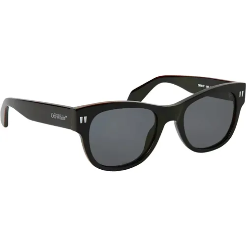 Sunglasses,Sonnenbrille,Blaue Sonnenbrille mit Original-Etui,OERI107 6055 Sonnenbrille - Off White - Modalova