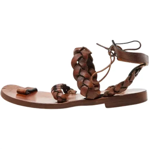 Pre-owned Leder sandals , Damen, Größe: 39 EU - Chloé Pre-owned - Modalova