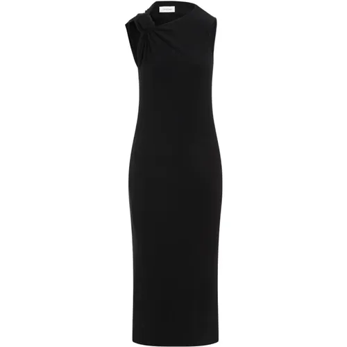 Jersey Dress with Asymmetric Neckline , female, Sizes: XS, M - SPORTMAX - Modalova