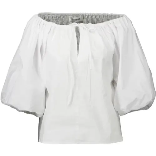 Puff Blouse Round Neck , female, Sizes: L, XL, M, S, XS - Co'Couture - Modalova