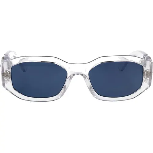 Stylish Sunglasses with Model 0Ve4361 , male, Sizes: 53 MM - Versace - Modalova