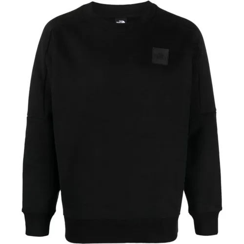 Cotton Sweatshirt with Logo Patch , male, Sizes: XL, L - The North Face - Modalova