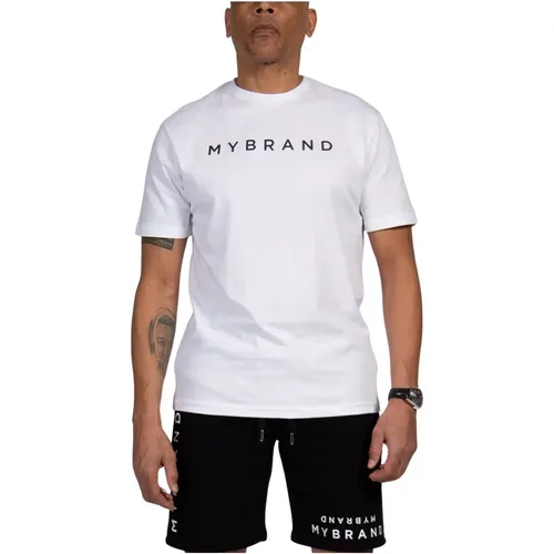 Klassisches Logo-T-Shirt in Weiß , Herren, Größe: M - My Brand - Modalova