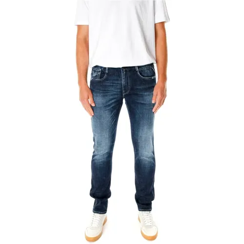 Slim Fit Mid Waist Jeans , Herren, Größe: W29 L32 - Replay - Modalova