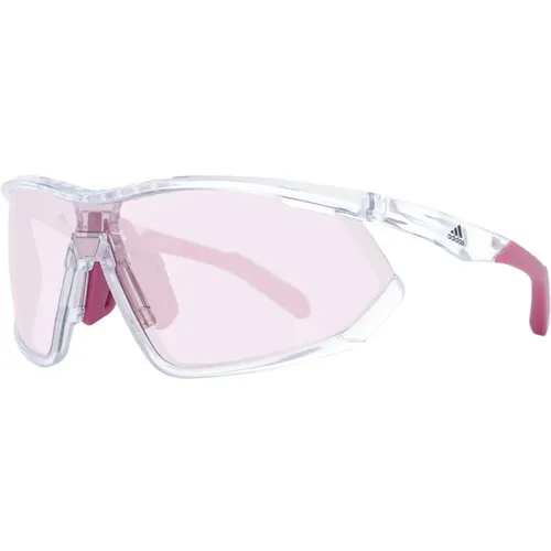 Weiße Mono-Linse Verspiegelte Sonnenbrille , Damen, Größe: ONE Size - Adidas - Modalova