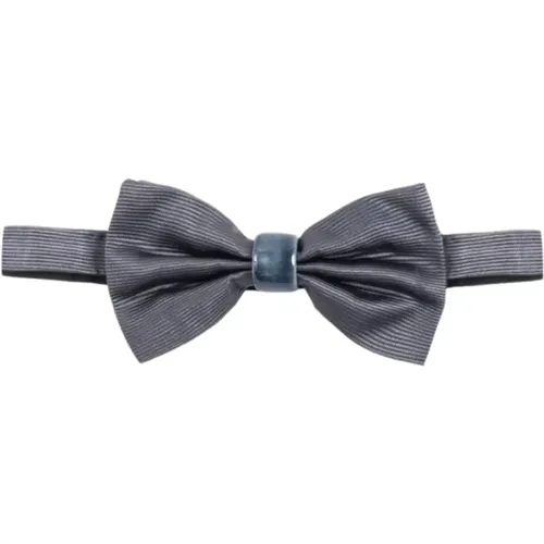 Silk Bow Tie with Ceramic Knot , male, Sizes: ONE SIZE - Corsinelabedoli - Modalova