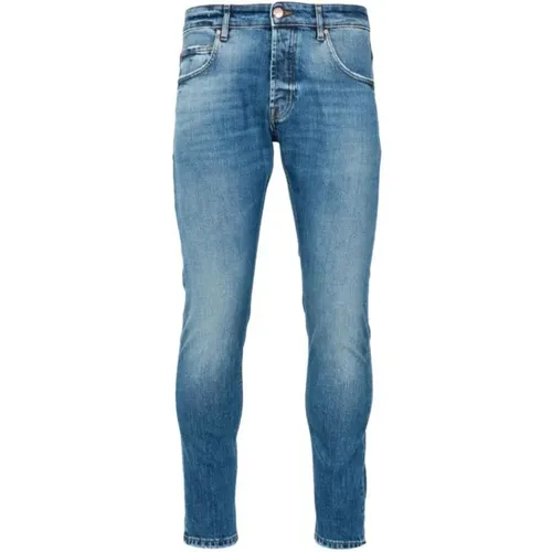 Slim Fit Five-Pocket Jeans Yaren Model , male, Sizes: W32, W35, W33 - Don The Fuller - Modalova