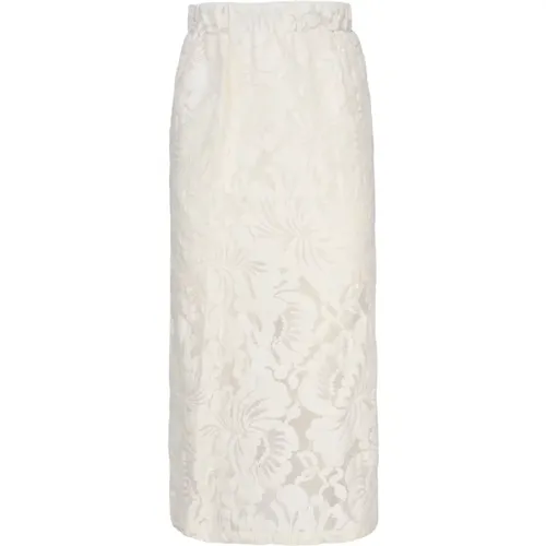 Floral Midi Skirt Italy Made , female, Sizes: S, M, L, XS - Mariuccia Milano - Modalova