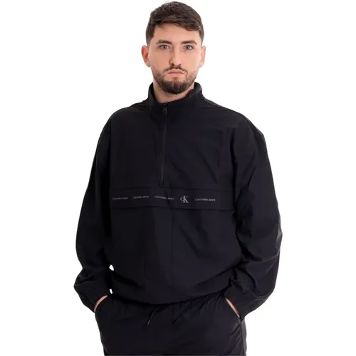 Technisches Logo Half Zip Pullover - Calvin Klein Jeans - Modalova