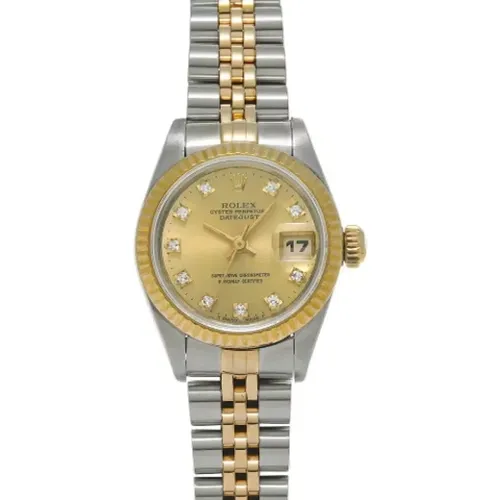 Pre-owned Gold watches , female, Sizes: ONE SIZE - Rolex Vintage - Modalova