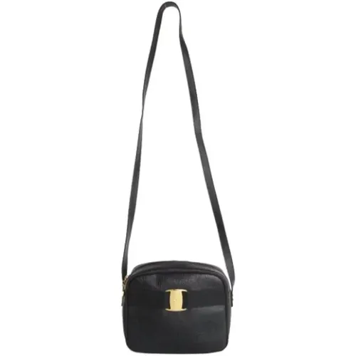 Pre-owned Leather shoulder-bags , female, Sizes: ONE SIZE - Salvatore Ferragamo Pre-owned - Modalova