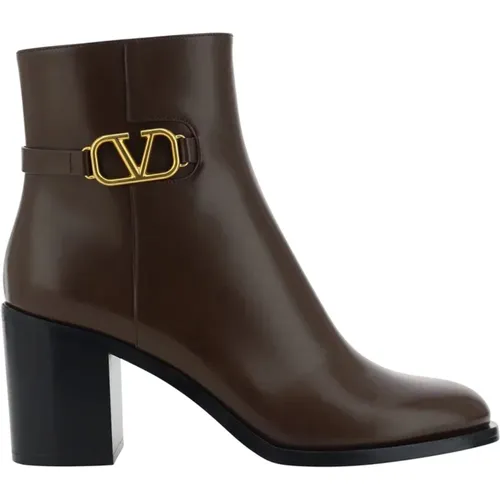 Leather Ankle Boots , female, Sizes: 7 UK - Valentino Garavani - Modalova