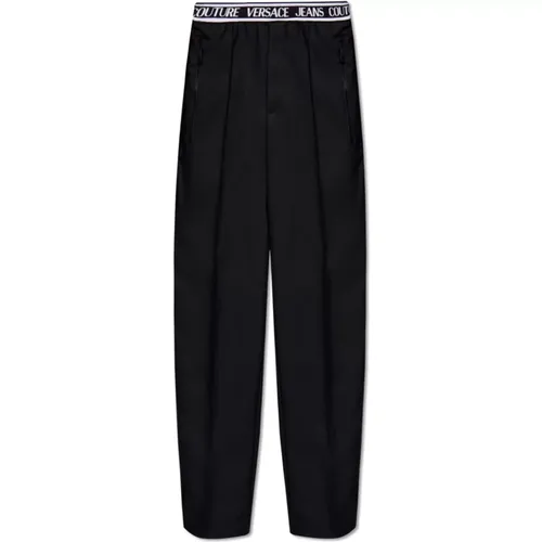 Trousers with elastic waist , male, Sizes: L, S, M, XL - Versace Jeans Couture - Modalova