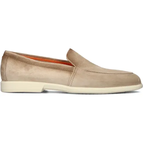 Wildleder Slip-Ons Malibu Stil,Wildleder Slip-Ons Malibu Stil - Santoni - Modalova