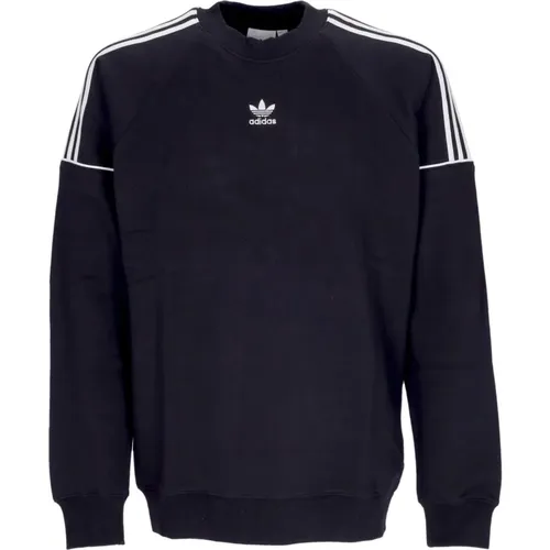 Schwarzer Crewneck Sweatshirt mit Ikonischem Logo , Herren, Größe: L - Adidas - Modalova