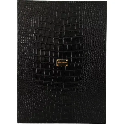 Elegant Leather Catalogue Case , unisex, Sizes: ONE SIZE - Dolce & Gabbana - Modalova