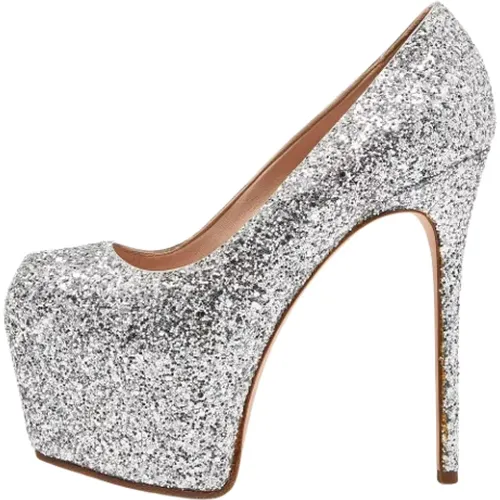 Pre-owned Fabric heels , female, Sizes: 4 UK - Giuseppe Zanotti Pre-owned - Modalova