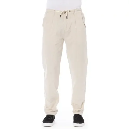 Chino Pants with Drawstring Closure , male, Sizes: W38, W40, W36, W32, W34, W30 - Baldinini - Modalova