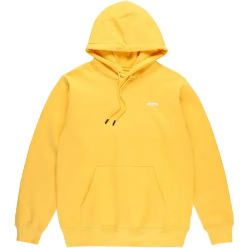 Gelber Basic Hoodie , Herren, Größe: L - Prosto - Modalova