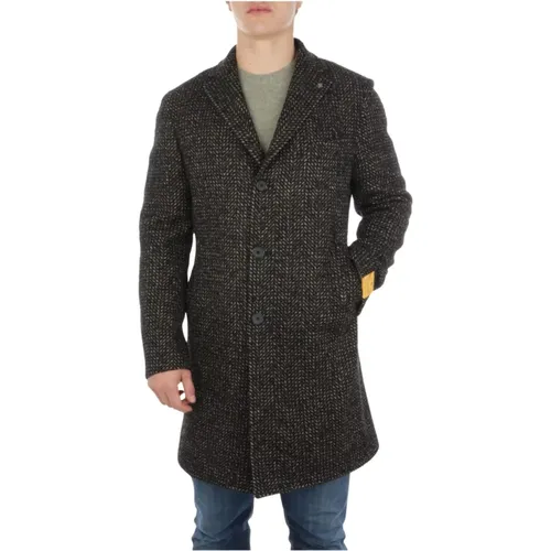 Simple Buttoned Coat , male, Sizes: M, XL - Tagliatore - Modalova