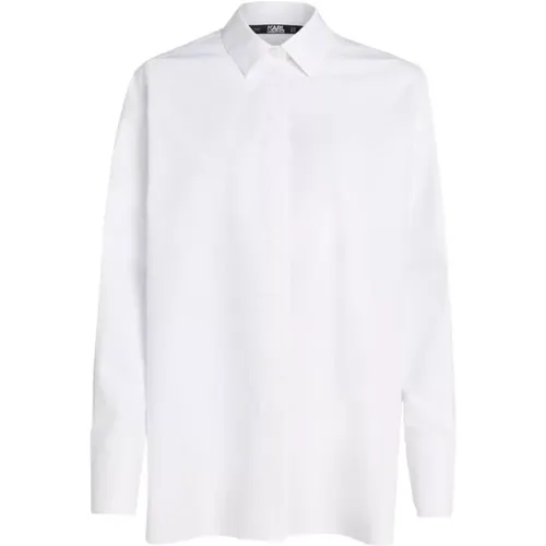 Classic Collar Shirt , female, Sizes: S - Karl Lagerfeld - Modalova