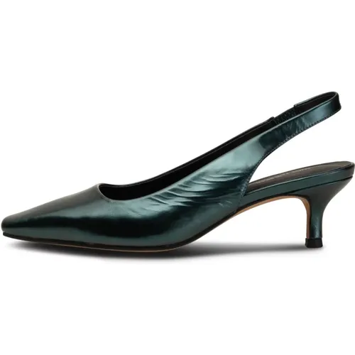 Maxine Leder Slingback - Teal Metallic , Damen, Größe: 37 EU - Shoe the Bear - Modalova