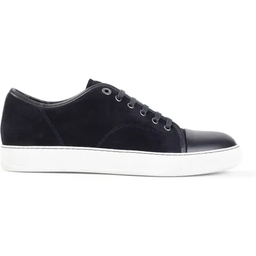 Blaue Sneakers Captoe Low Top , Herren, Größe: 42 EU - Lanvin - Modalova