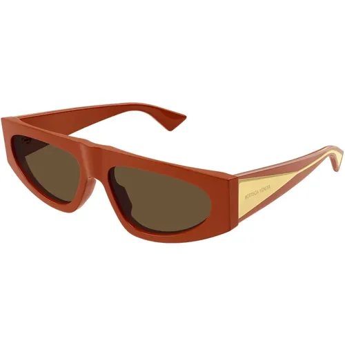 Flat Top Sunglasses Bv1277S 004 , female, Sizes: 57 MM - Bottega Veneta - Modalova