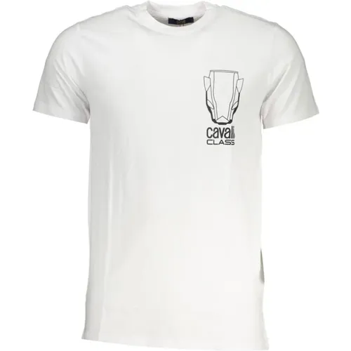 Druck Logo Rundhals T-Shirt - Cavalli Class - Modalova