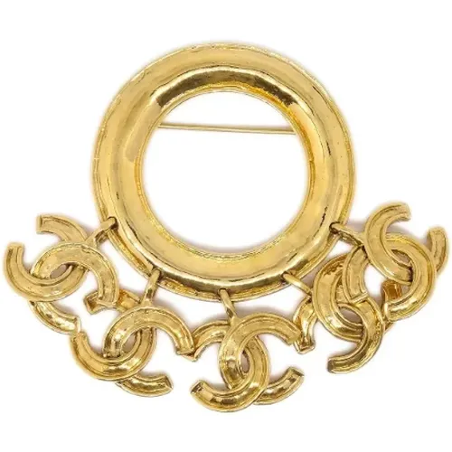 Pre-owned Gold brooches , female, Sizes: ONE SIZE - Chanel Vintage - Modalova