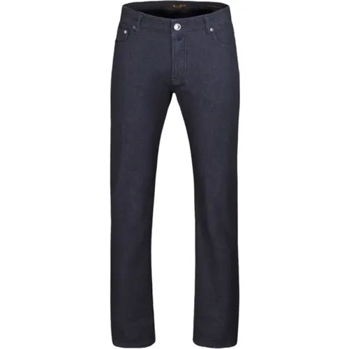 Regular-Fit 5-Pocket Jeans mit Bequemer Passform - Moorer - Modalova