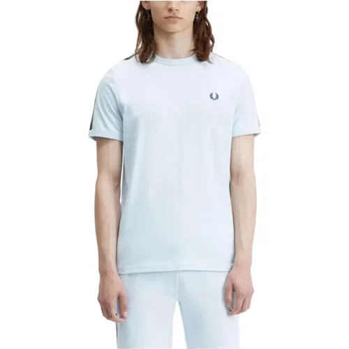 Retro-Stil Rundhals T-Shirt , Herren, Größe: XL - Fred Perry - Modalova