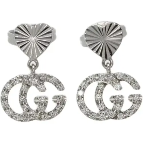 Pre-owned Silver White Gold Gucci Earrings , female, Sizes: ONE SIZE - Gucci Vintage - Modalova