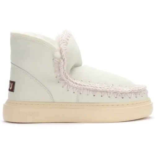 Bold Eskimo Sneaker Stiefel in weißem Schaffell , Damen, Größe: 39 EU - Mou - Modalova