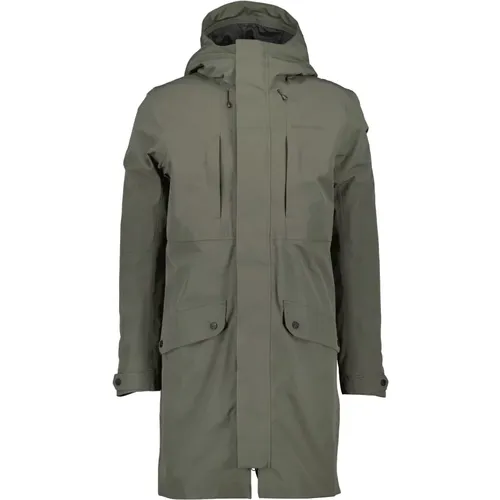 Parka with Shirt Collar and Button Closing , male, Sizes: 3XL, 2XL, S, M - Didriksons - Modalova