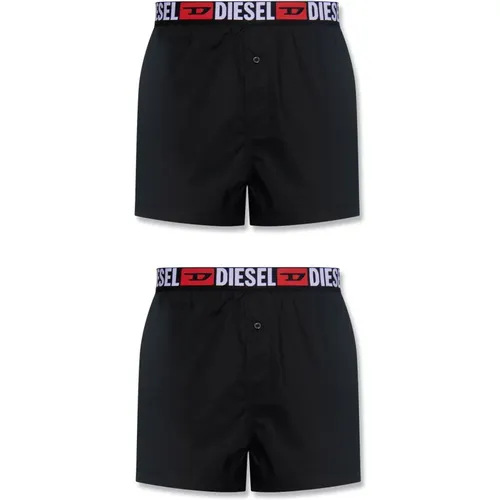 Branded boxers 2-pack , male, Sizes: XL, S - Diesel - Modalova