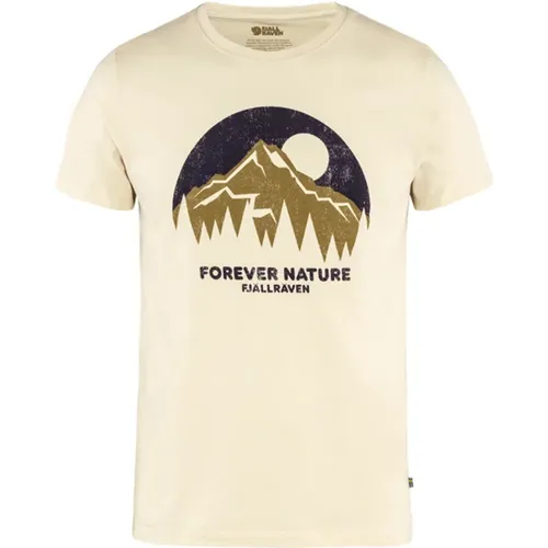 Natur T-Shirt in Kreideweiß , Herren, Größe: XL - Fjällräven - Modalova