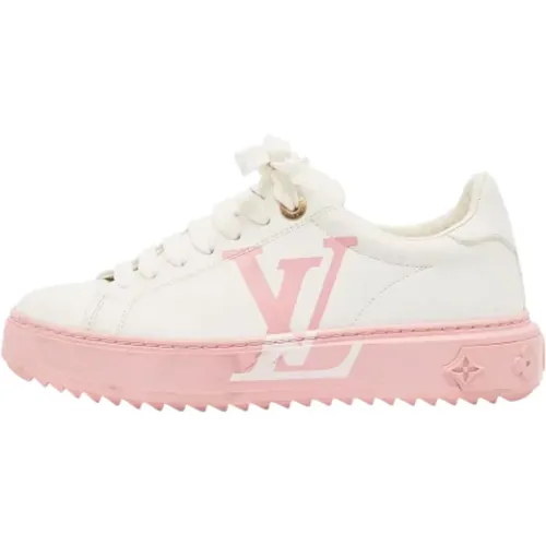 Pre-owned Leather sneakers , female, Sizes: 3 UK - Louis Vuitton Vintage - Modalova