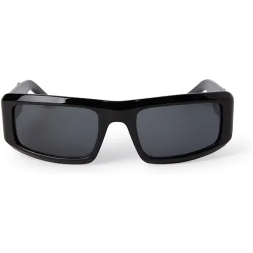 Schwarze Sonnenbrille für Frauen , Damen, Größe: 56 MM - Palm Angels - Modalova