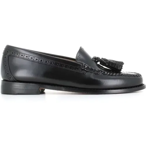 Schwarze Weejuns Mocassino Flache Schuhe , Damen, Größe: 34 EU - G.h. Bass & Co. - Modalova